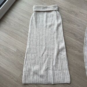 Commense ribbed maxi sweater skirt